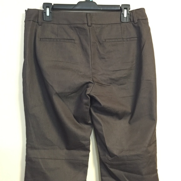 NWOT NY&C BROWN SLIM MID RISE STRETCH, SIZE 8 - Picture 6 of 7